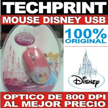 Mouse Disney Minnie Conexion Usb Optico De 800 Dpi Original