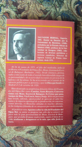 Mons. Jose María Escriba De Balaguer, De Salvador Bernal