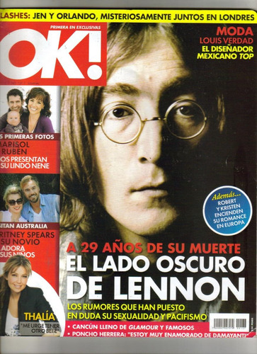 El Lado Oscuro De John Lennon Revista Ok! Reportaje Thalía