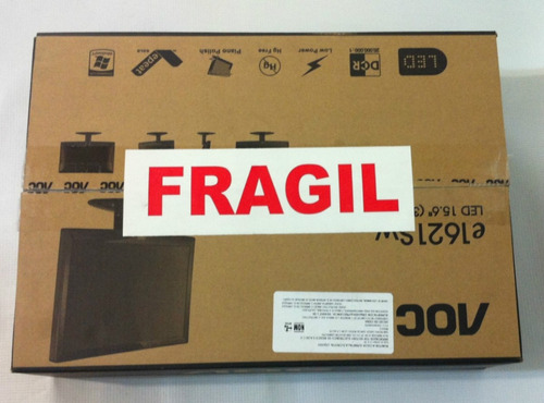 500 Etiquetas Fragil Empaque De Cajas O Empaques Delicados