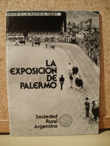 Antiguo Folleto Exposicion Rural Palermo 1981 Zona Caballito