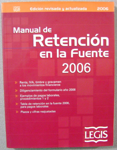 Retención En La Fuente 2006 / Legis