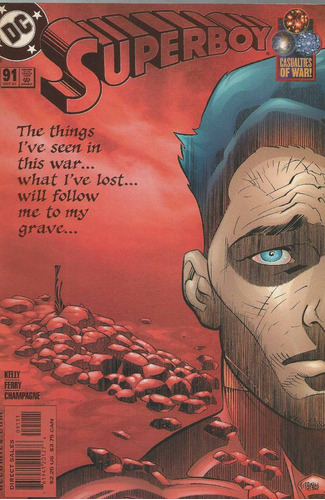 Superboy N° 91 - Em Inglês - Editora Dc - Formato 17 X 26 - Capa Mole - 2001 - Bonellihq Cx450 H23