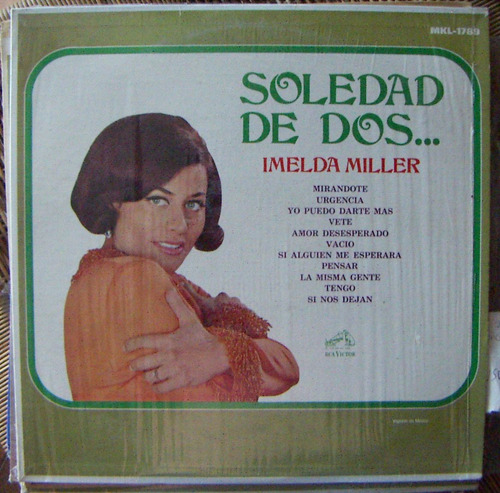 Bolero, Imelda Miller, Soledad De Dos..., Lp 12´, Bfn.