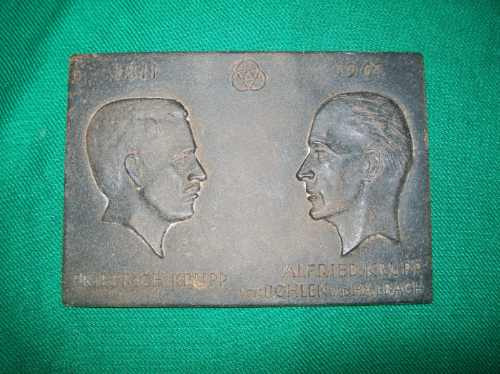 Imagen 1 de 1 de Antigua Placa De Metal Hecha En Alemania Friedrich Krupp