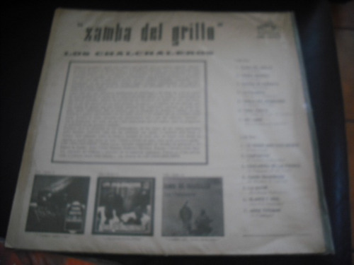 Vinilo Lp De Los Charchaleros Zamba Del Grillo (u520