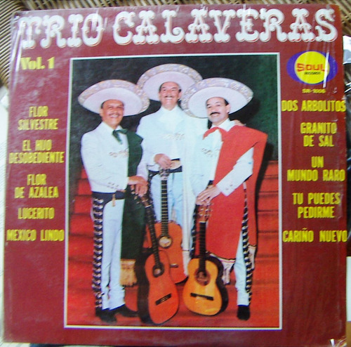 Bolero, Trio Calaveras Vol.1, Lp 12´, Hecho En México.