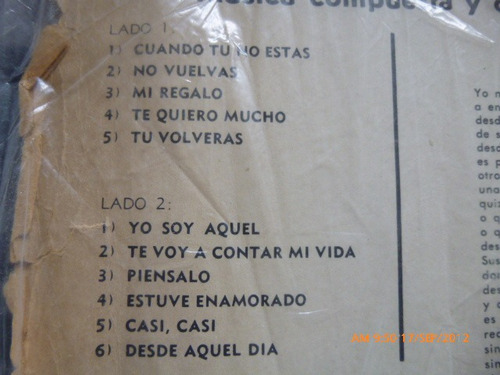 Vinilo De Manuel Alejandro Y Su Orquesta (u975