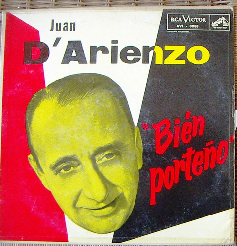 Tango, Juan D´ Arienzo(bien Porteño,el Rey De Copas)lp12´css