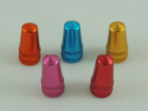 Imagen 2 de 4 de Tapones De Aluminio Para Valvulas Marca Purely Custom (par)