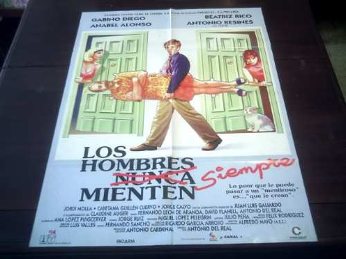 Poster Original Los Hombres Siempre Mienten Gabino Diego '95