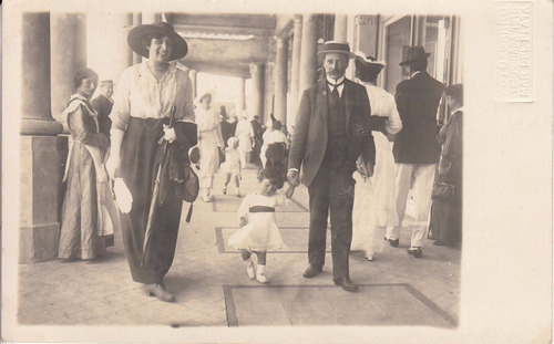 1915 Mar Del Plata Postal Fotografia Garro Vestimentas Raro