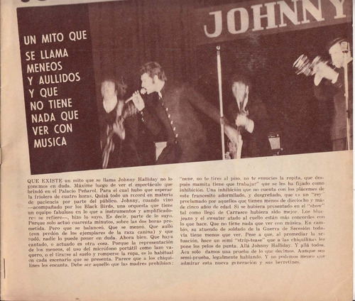 1967 Johnny Hallyday En Uruguay Tv Cartoons Beatles Revista