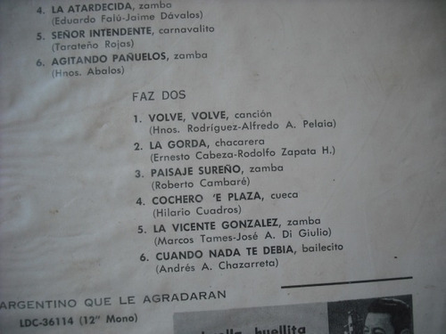 Vinilo Lp De Los Chilicotes (u634