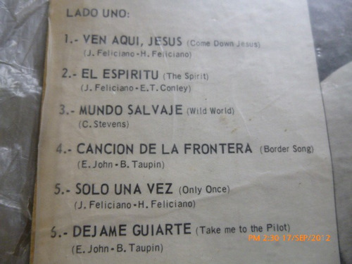 Vinilo De Jose Feliciano That The Spirit Needs (u104