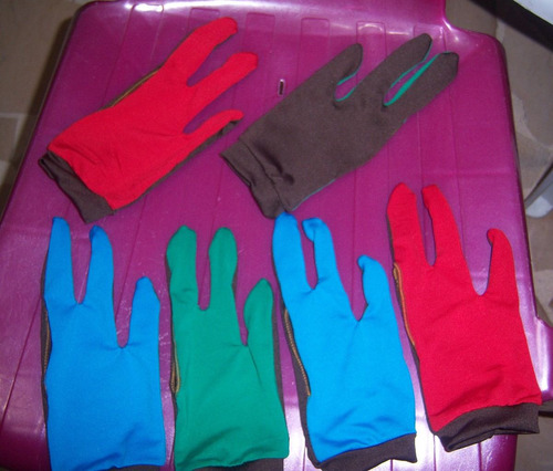 Guantes Para Billar Colores Surtidos Calidad Y Detalle.