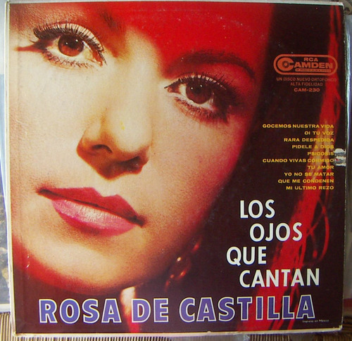 Bolero, Rosa De Castilla, Los Ojos Que Cantan, Lp 12´, Hwo.