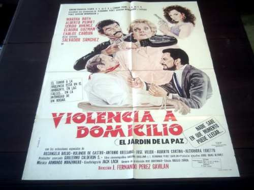 Poster Original Violencia A Domicilio Martha Roth A. Pedret