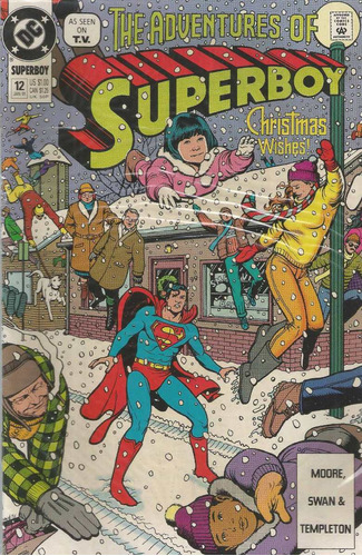The Adventures Of Superboy N° 12 - Em Inglês - Editora Dc - Formato 17 X 26 - Capa Mole - 1991 - Bonellihq Cx450 H23
