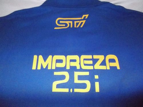 Polera Subaru  Impreza 2.5 I Wrx Sti Wrc Pique Azul Rey