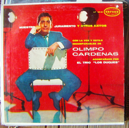 Bolero, Olimpo Cárdenas Y Trio Los Duques, Lp 12´, Hwo.