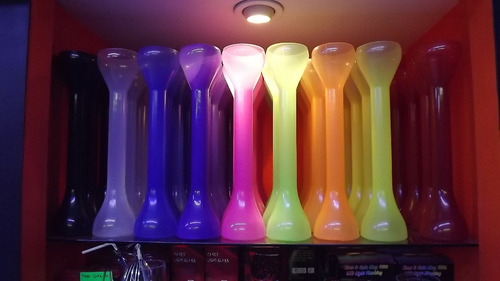 12 Yardas Largas De Plastico Colores Padrisimos Para Bebidas