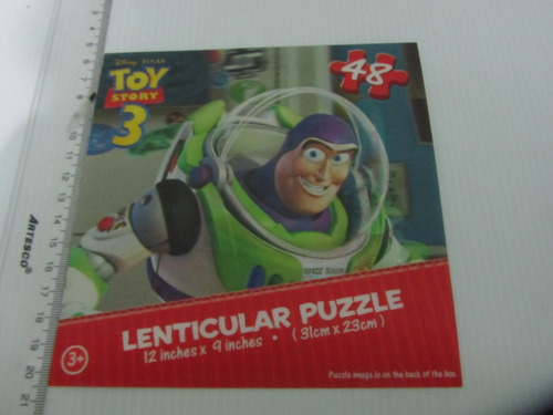 Buzz Lightyear Boz Estampa Lenticular Tridimensional Transfo