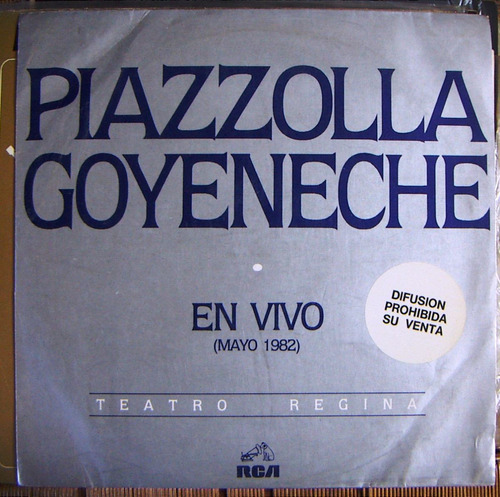 Tango, Astor Piazzolla, Goyeneche(en Vivo Mayo 82) Lp12´,css