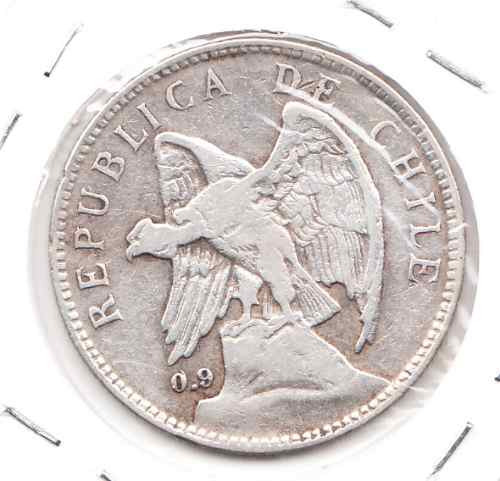 Moneda Republica De Chile Un Peso 1910