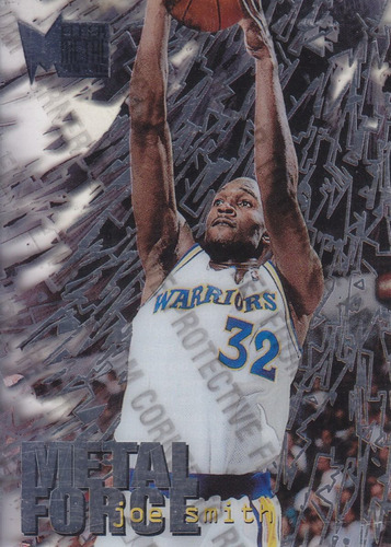 1995-96 Fleer Metal Force Rookie Joe Smith Warriors