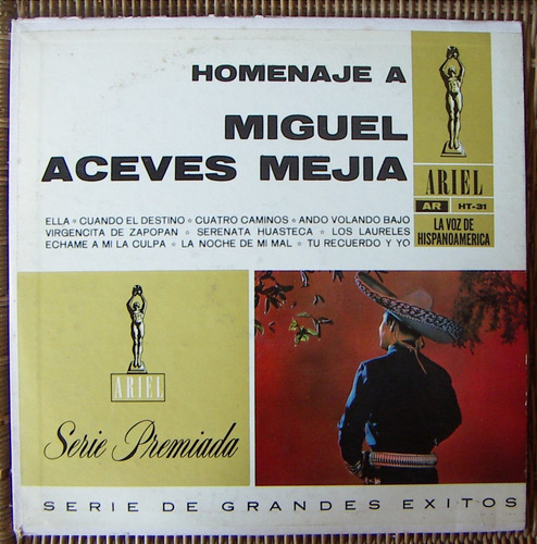 Bolero, Homenaje A Miguel Aceves Mejía, Lp 12´, Idd.