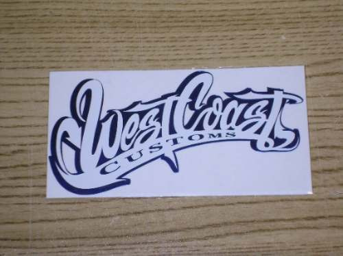 Padrisimas Calcomanias De West Coast Customs