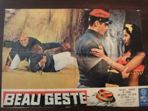 Poster Original Beau Geste Guy Stockwell Doug Mcclure 1966 (Usado)