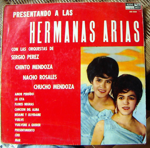 Bolero, Las Hermanas Arias, Lp 12´, Hecho En México, Hwo.