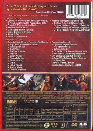 El Hombre Araña, El Hombre Araña 2 Y Daredevil El Hombre Sin