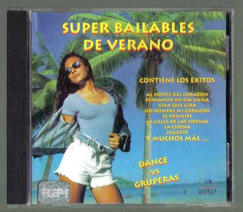 Super Bailables De Verano Dance V.s Gruperas Cd Ed 1997  Idd