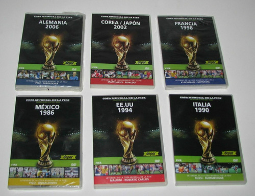 Dvd Coleccion Copa Mundial De La Fifa 6 Discos