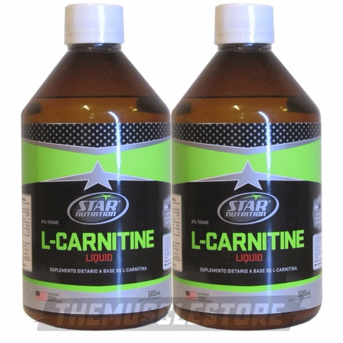 2 X L-carnitina Liquid. (500 Ml.) Quemador Star Nutrition