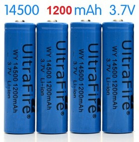 Imagen 3 de 6 de Bateria Pila 14500 3.7v 1200m Ah Recargable Litio C/ Mas!