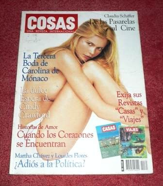 Cosas Febrero 1999 Claudia Schiffer Pamela Anderson Sinatra