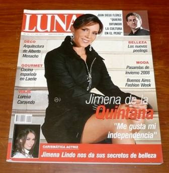 Revista Luna Abril 2008 Jimena De La Quintana Peelings Moda