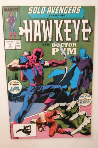 Solo Avengers #8 Marvel Comics 1988 Usa Hawkeye & Doctor Pym