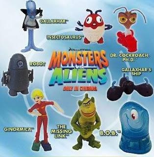 Coleccion Completa Monstruos  Vs. Aliens (mc. Donalds 2009)
