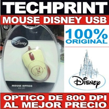 Mouse Disney Minnie Conexion Usb Optico De 800 Dpi Original