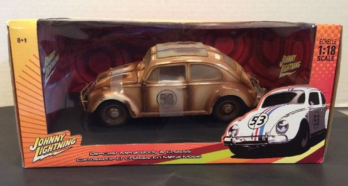  Vw Beetle Herbie Fully Loaded Escala 1/18 Johnny Lightning