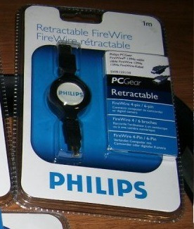 Cable Firewire 6 Pin A 4 Pin Retactable Philips Envio Gratis