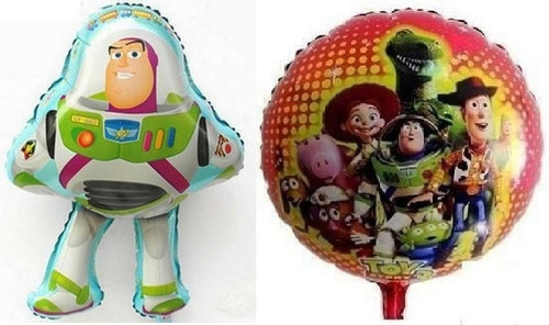 Balão Metalizado Toy Story Buzz Wood  Kit Com 15 Balões