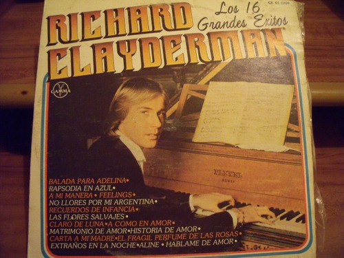 Lp Richard Clayderman, 16 Grandes Exitos, Lp