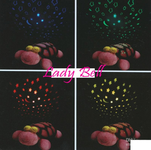 Imagen 3 de 5 de Peluche Tortuga Musical Y Proyector Luces, Colores Lb