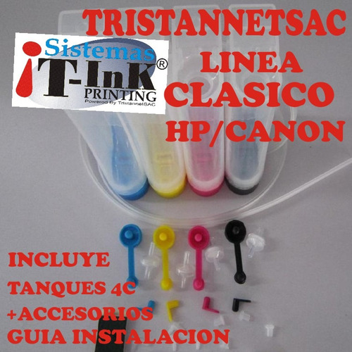 Kit Sistema Continuo Ciss Clasico Hp/canon